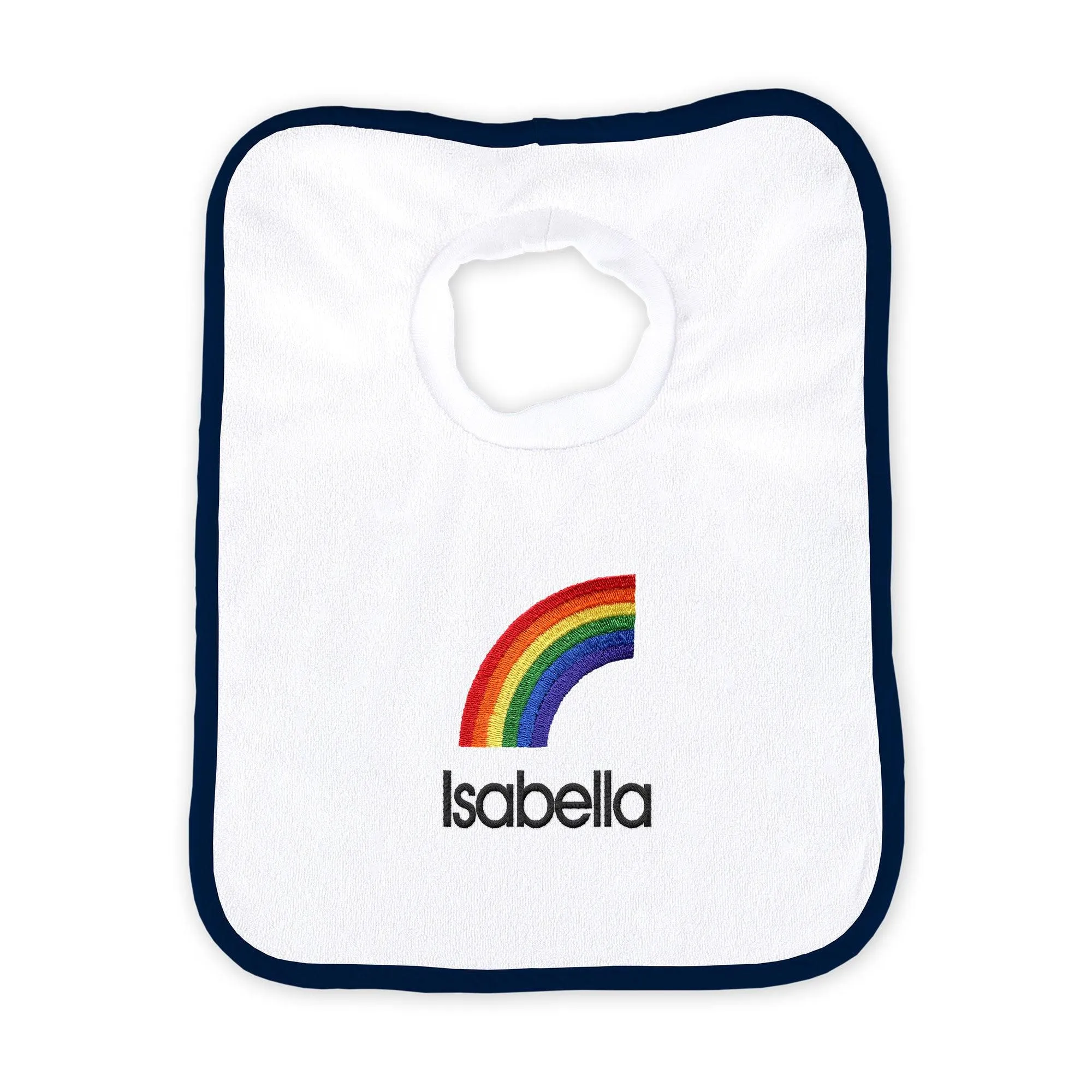 Personalized Rainbow Emoji Bib