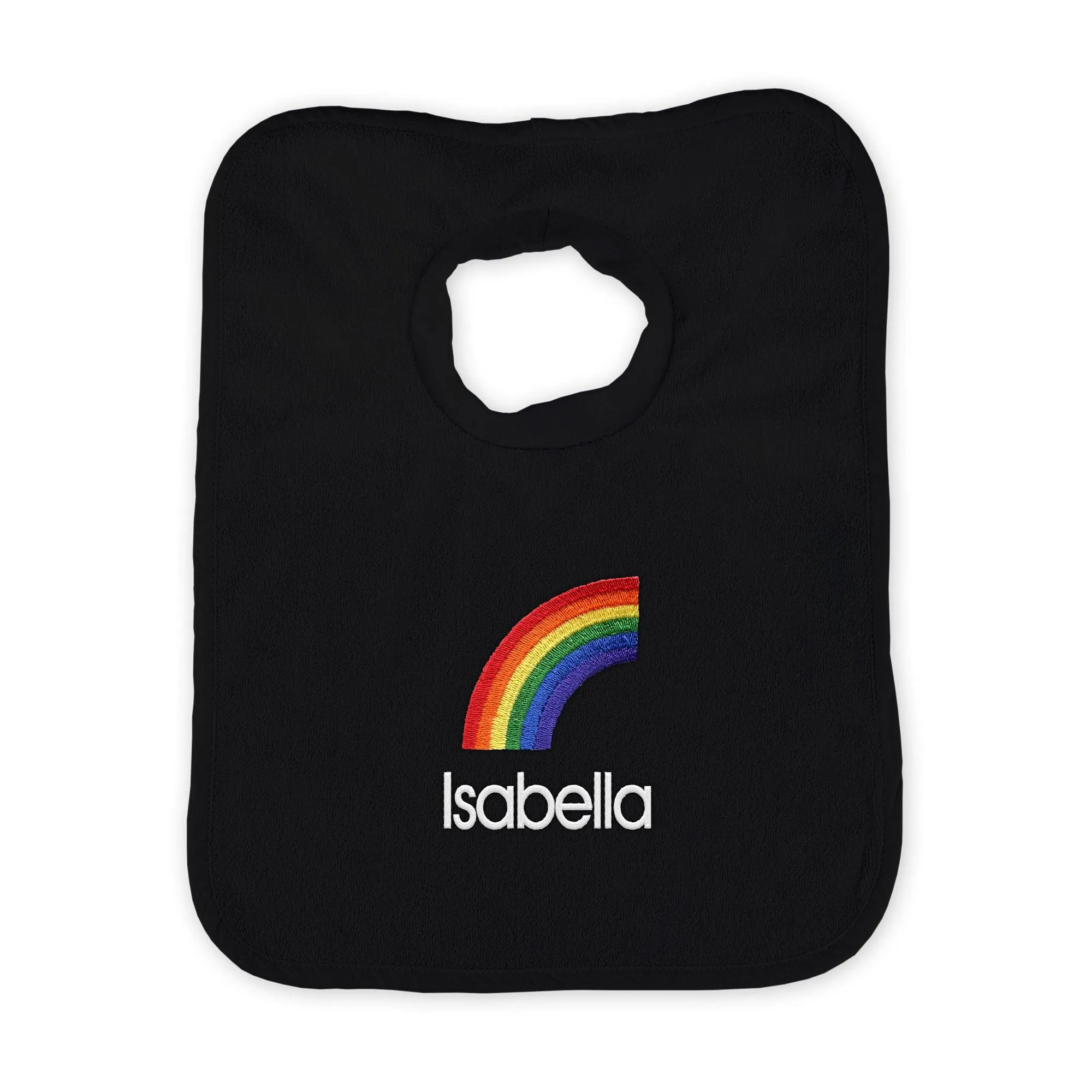 Personalized Rainbow Emoji Bib