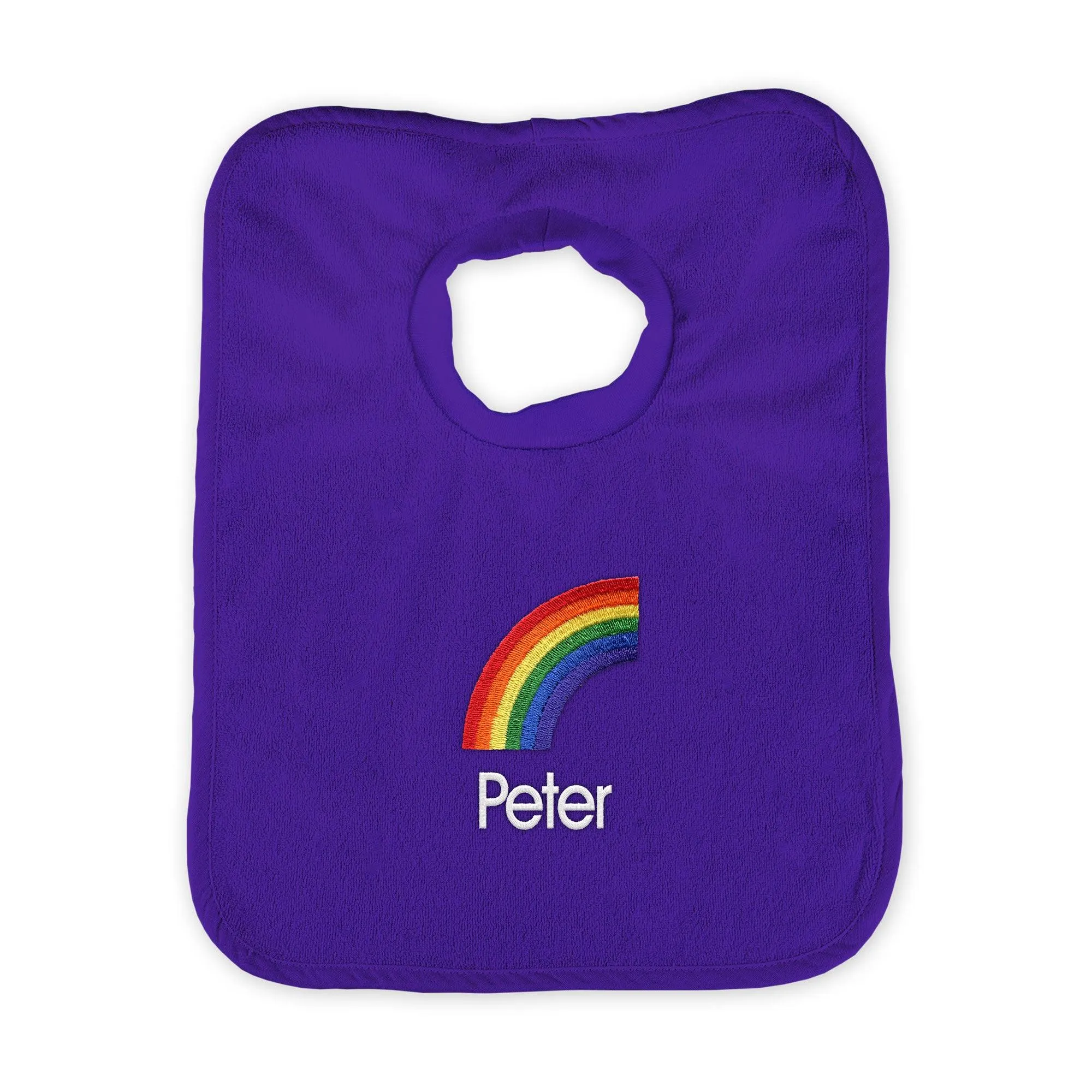 Personalized Rainbow Emoji Bib