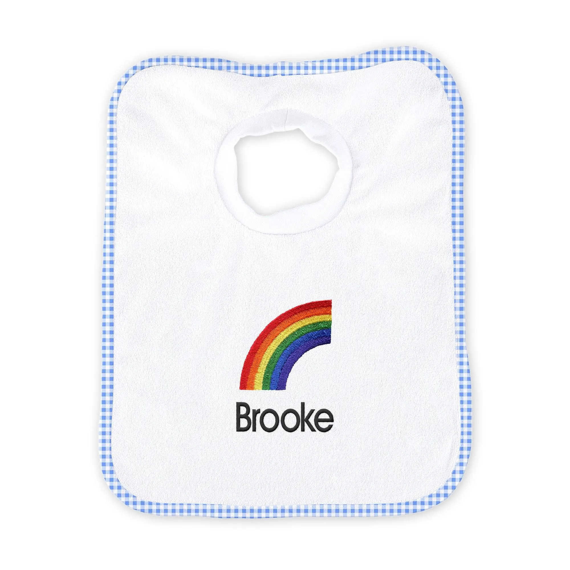 Personalized Rainbow Emoji Bib