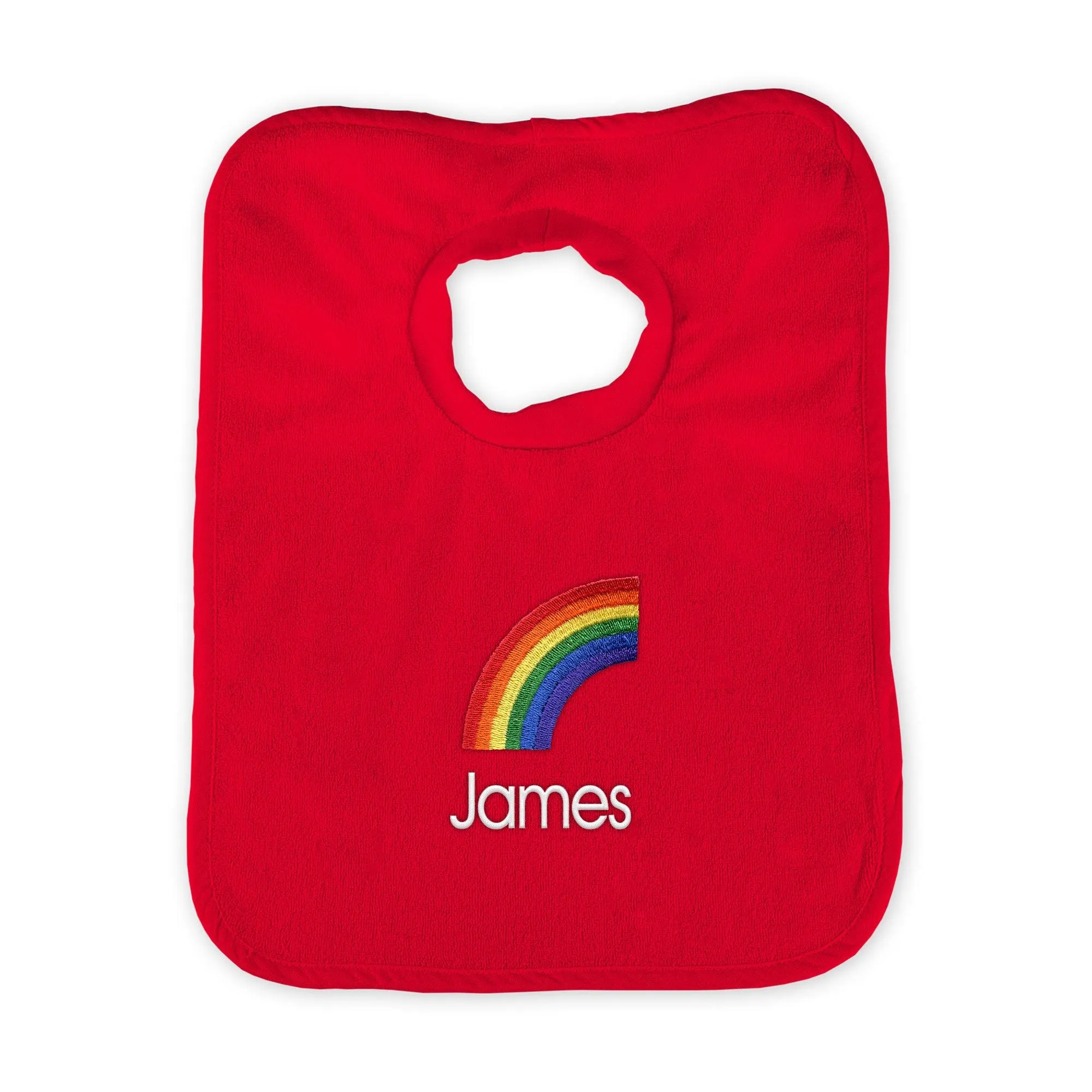 Personalized Rainbow Emoji Bib