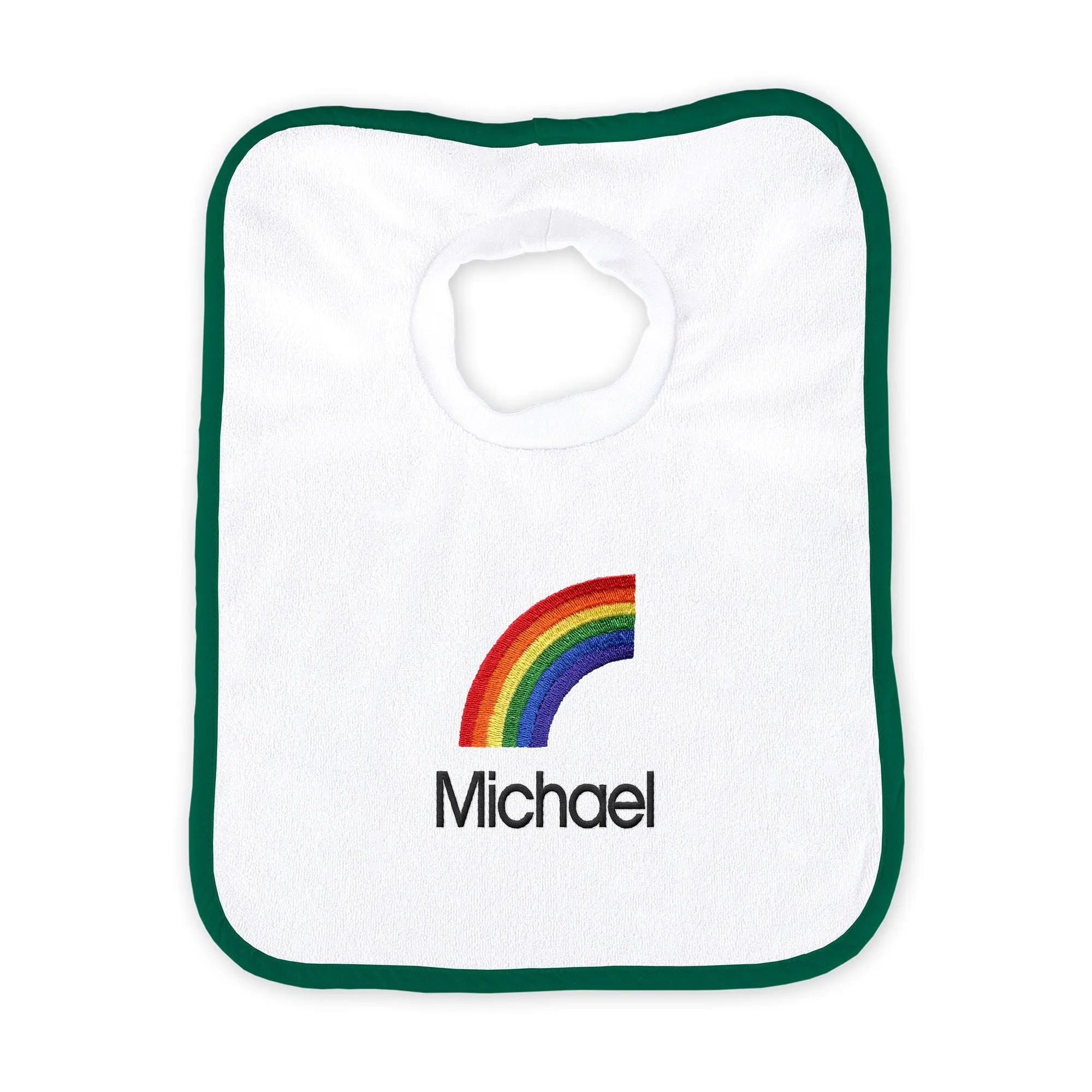 Personalized Rainbow Emoji Bib