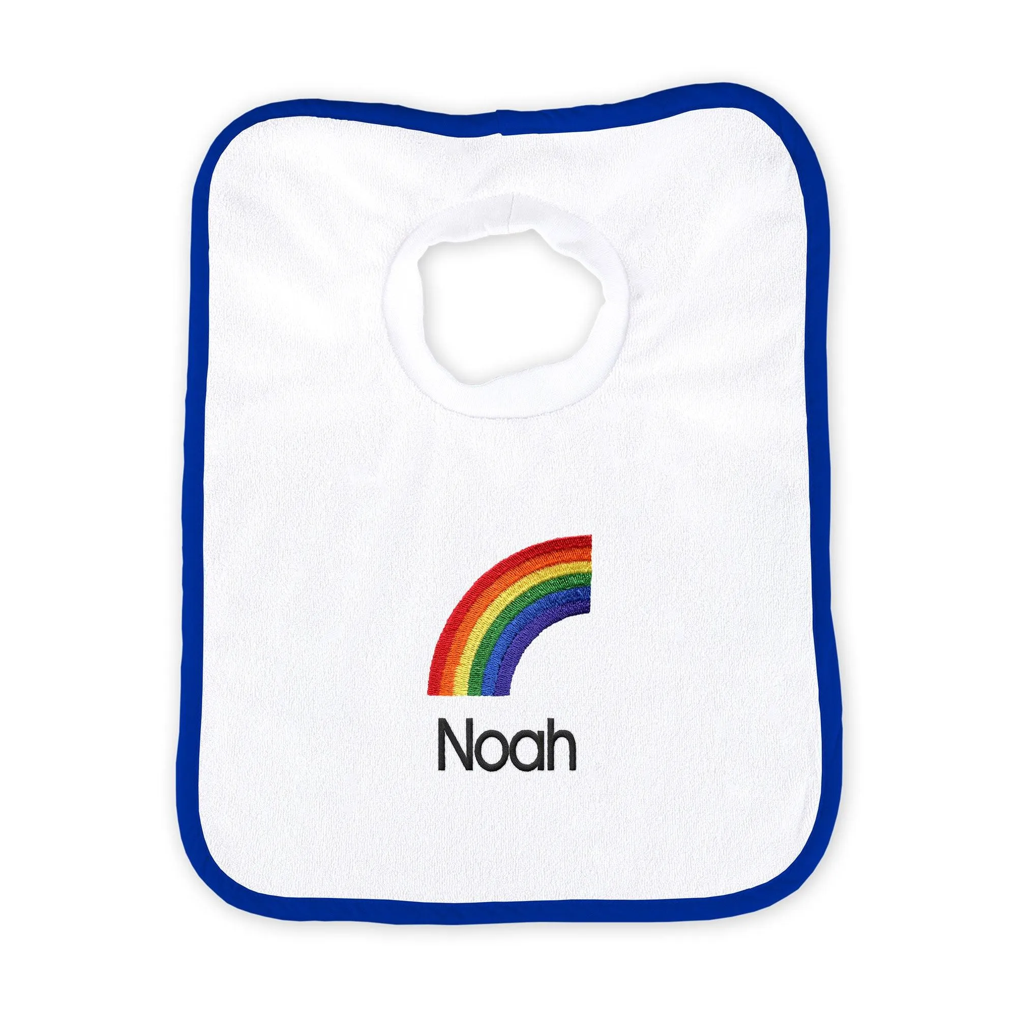 Personalized Rainbow Emoji Bib