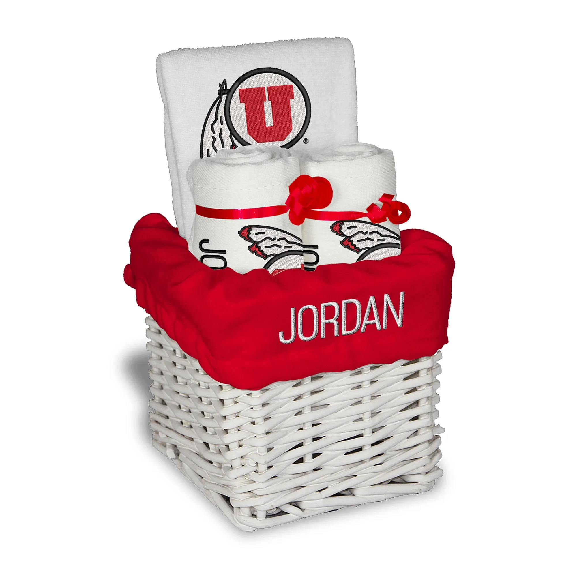 Personalized Utah Utes Small Basket - 4 Items