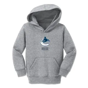 Personalized Vancouver Canucks Toddler Pullover Hooded Sweatshirt