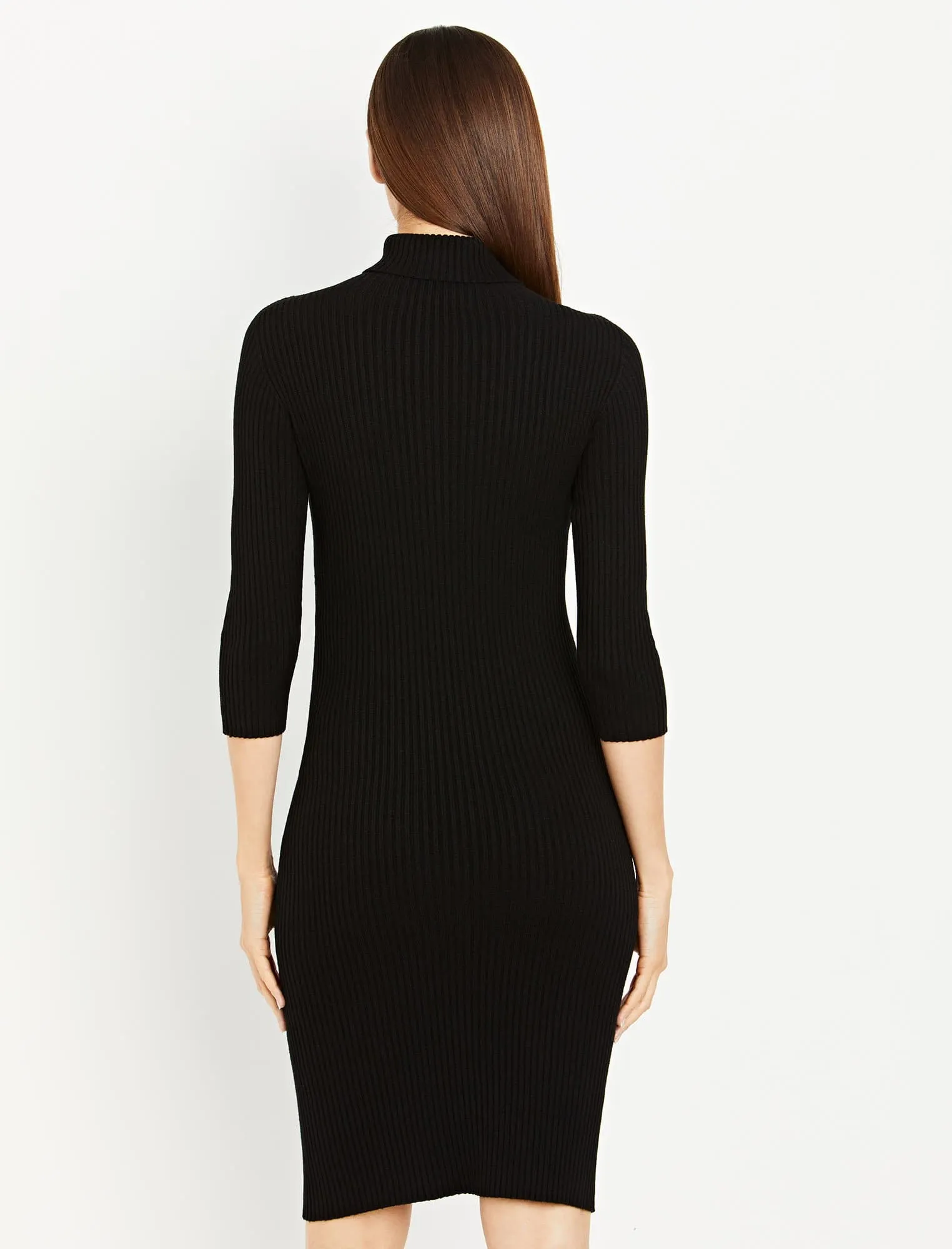 Pietro Brunelli Rib Knit Maternity Dress in Black