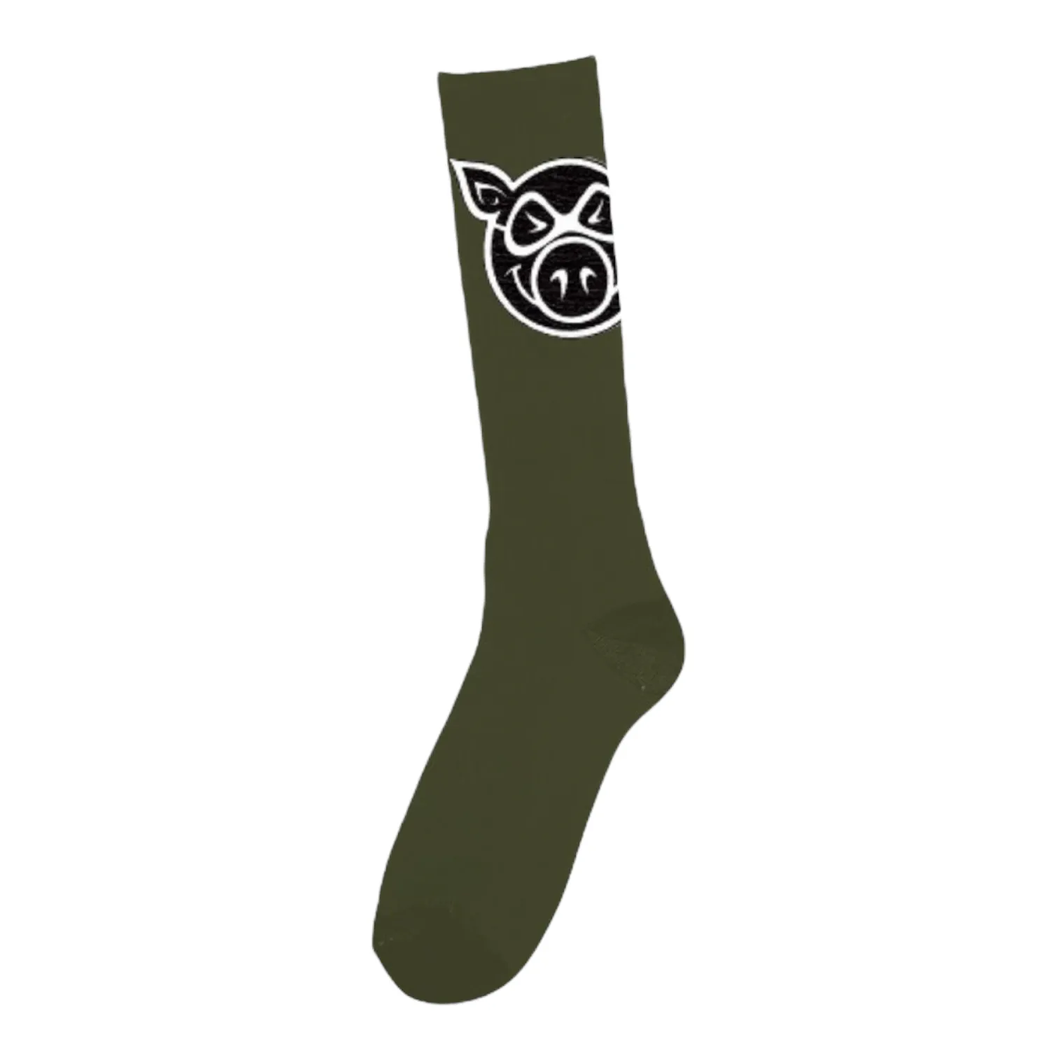 Pig Head Tall Socks Socks Military