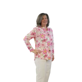 Pink Posies Silky Tunic, by A Walk In The Park®