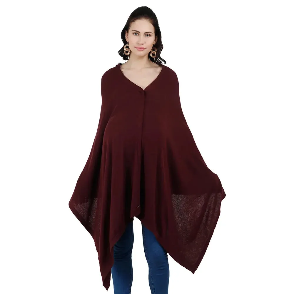 Pluchi Knitted Nursing Poncho Frida (Moon)