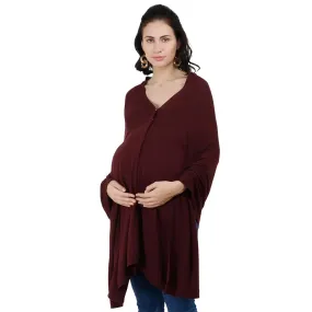 Pluchi Knitted Nursing Poncho Frida (Moon)