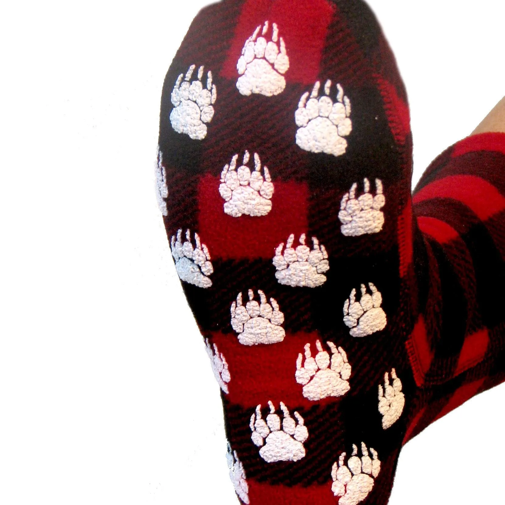 Polar Feet SUPER STRETCHY Fleece Socks - Lumberjack