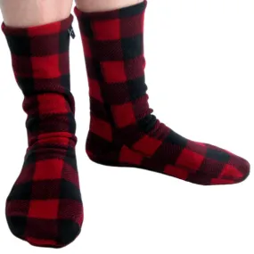 Polar Feet SUPER STRETCHY Fleece Socks - Lumberjack