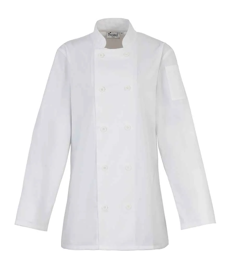 Premier - Ladies Long Sleeve Chef's Jacket