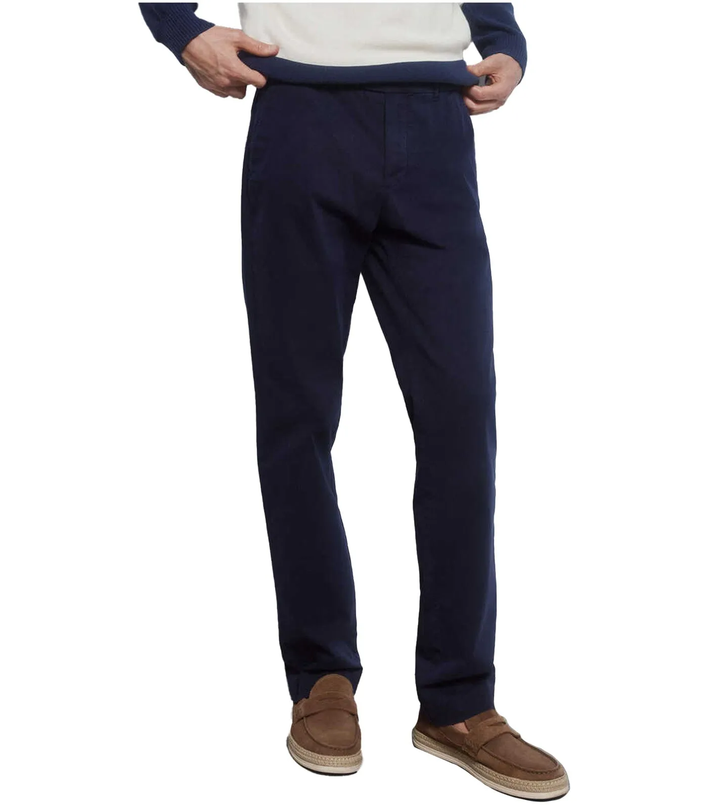 Premium Flex Regular Fit Chinos Navy