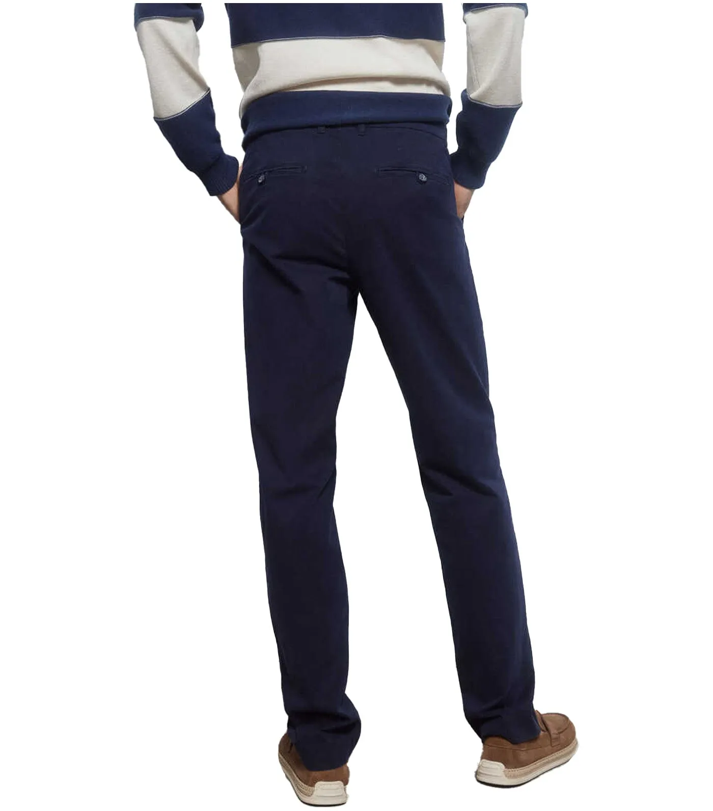 Premium Flex Regular Fit Chinos Navy