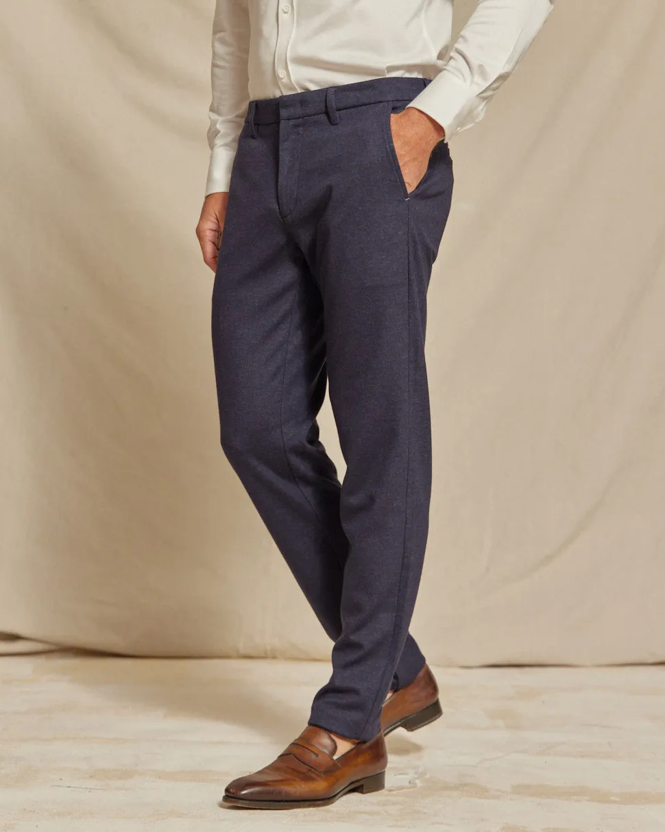 R51 Pant - Brushed Stretch Chino - Indigo Blue