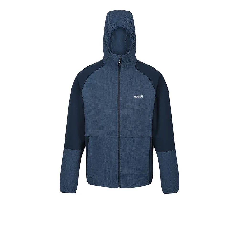 Regatta Mens Molaris Full Zip Stretch Hooded Fleece Jacket