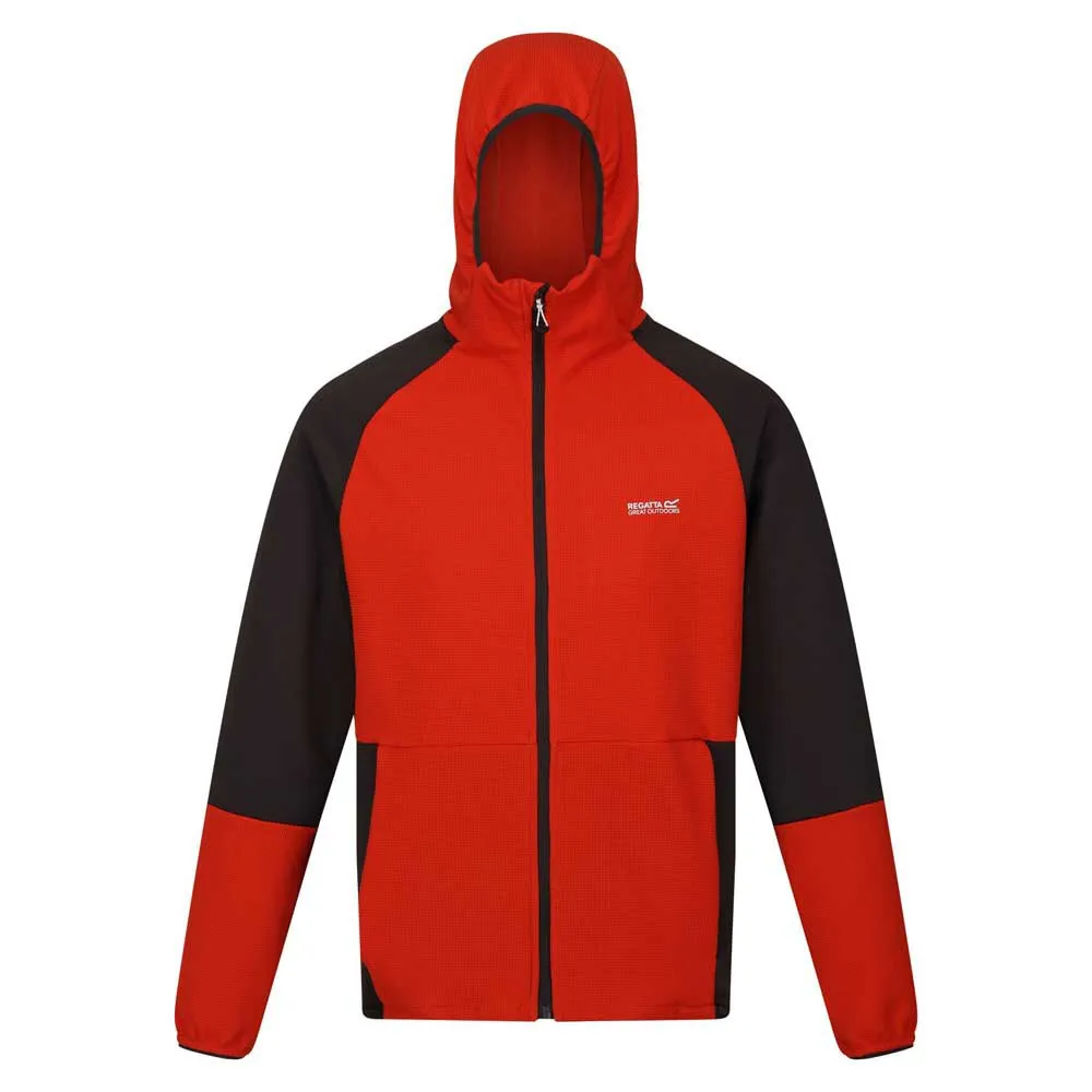 Regatta Mens Molaris Full Zip Stretch Hooded Fleece Jacket