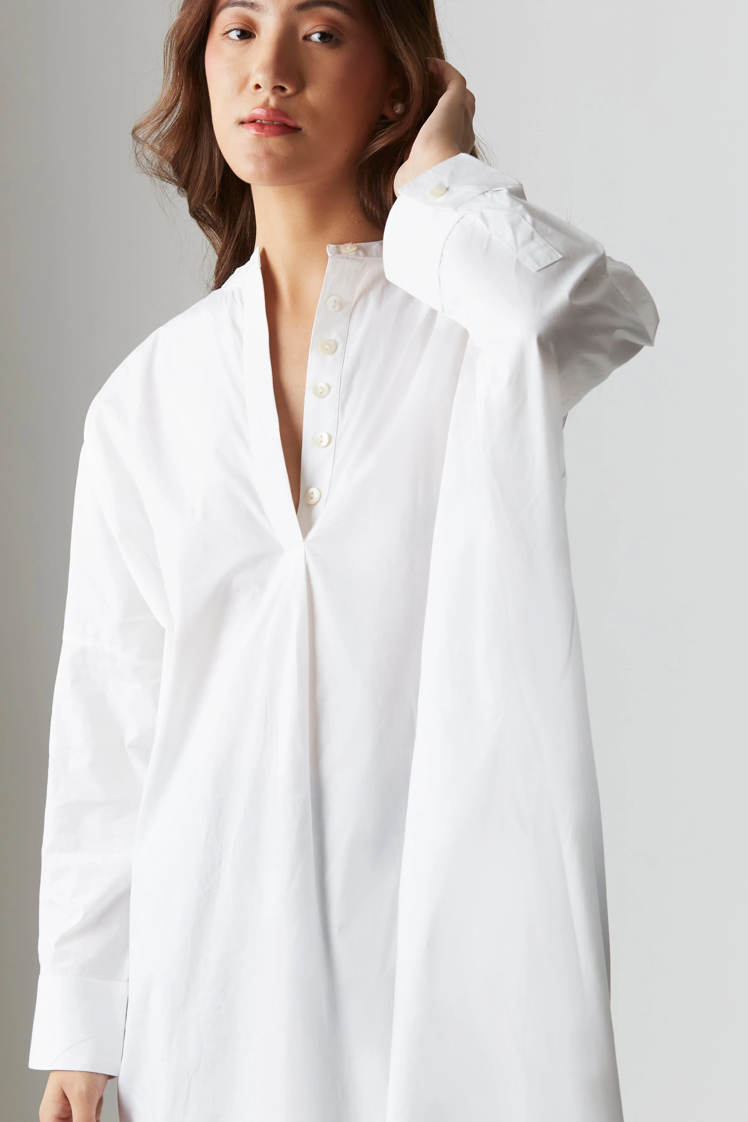 Relaxed Weekend Tunic : White