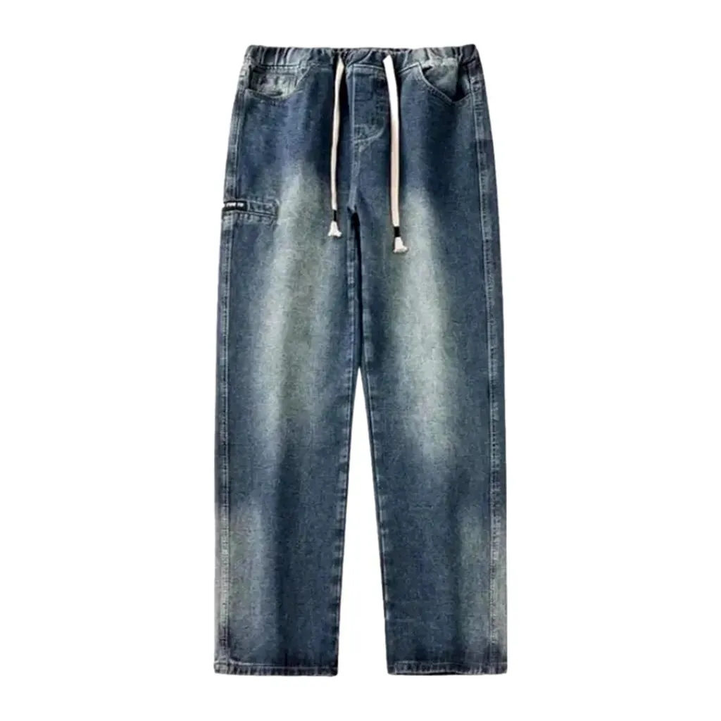 Retro style men's jean joggers