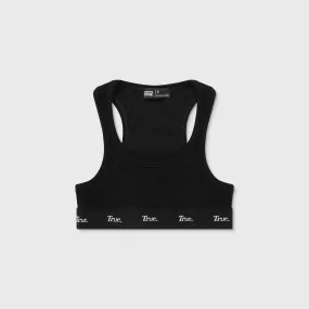 Ribbed Sports Top - Black