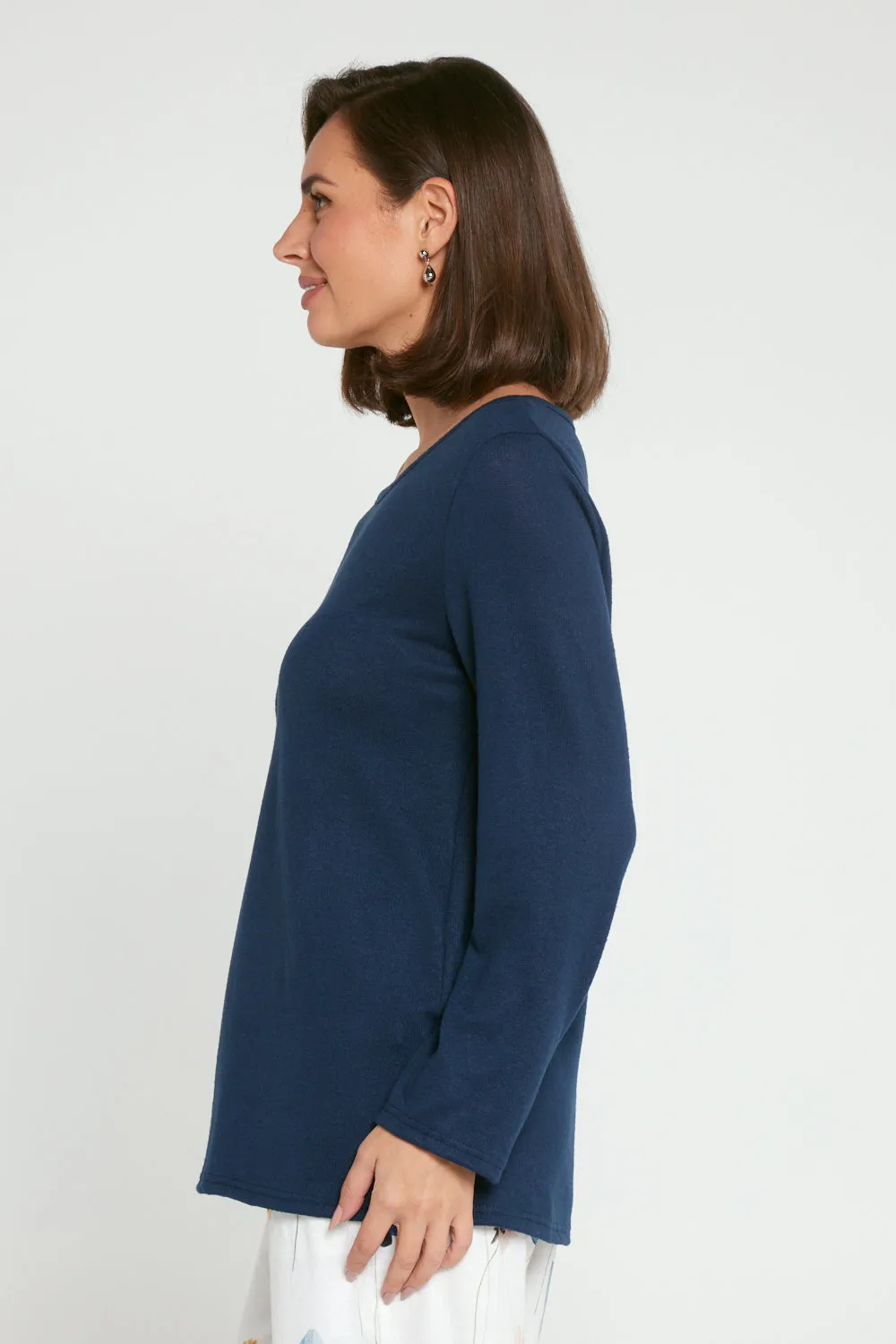 Rory Knit Top - Navy