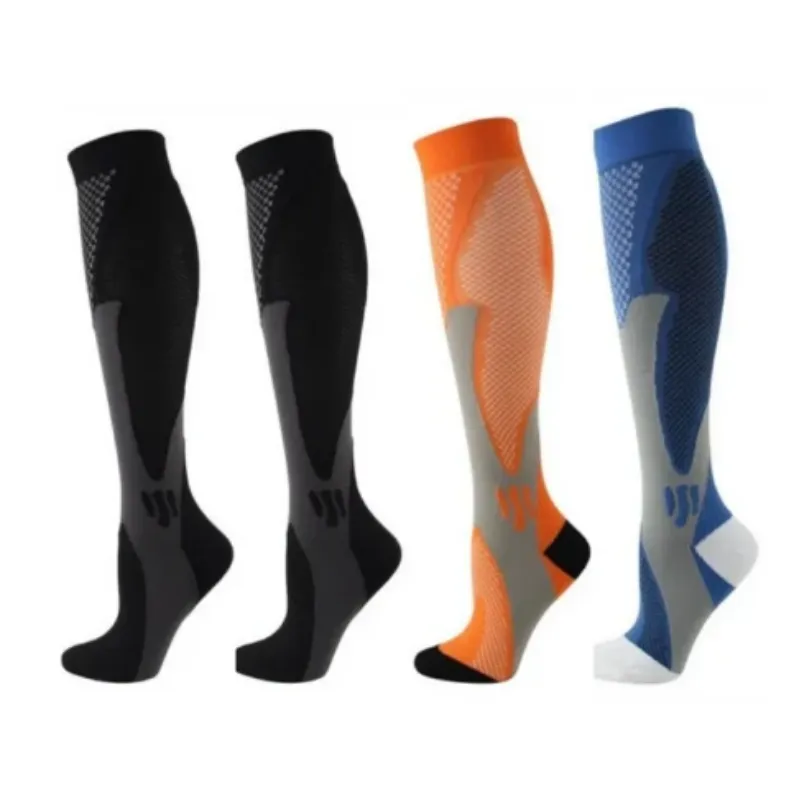 Running & Sports Compression Socks 20-30 Mmhg Sports Stockings - Pack of 4