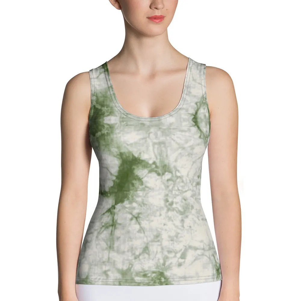 Sage Tie Dye Tank Top