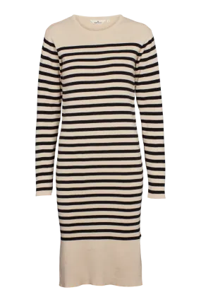 Sailor Stripe Knit Dress - Birch/Black