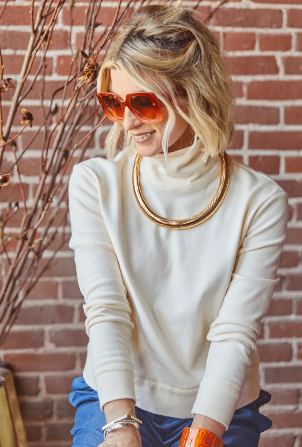 SAMPLE - Diane Turtleneck - Ivory