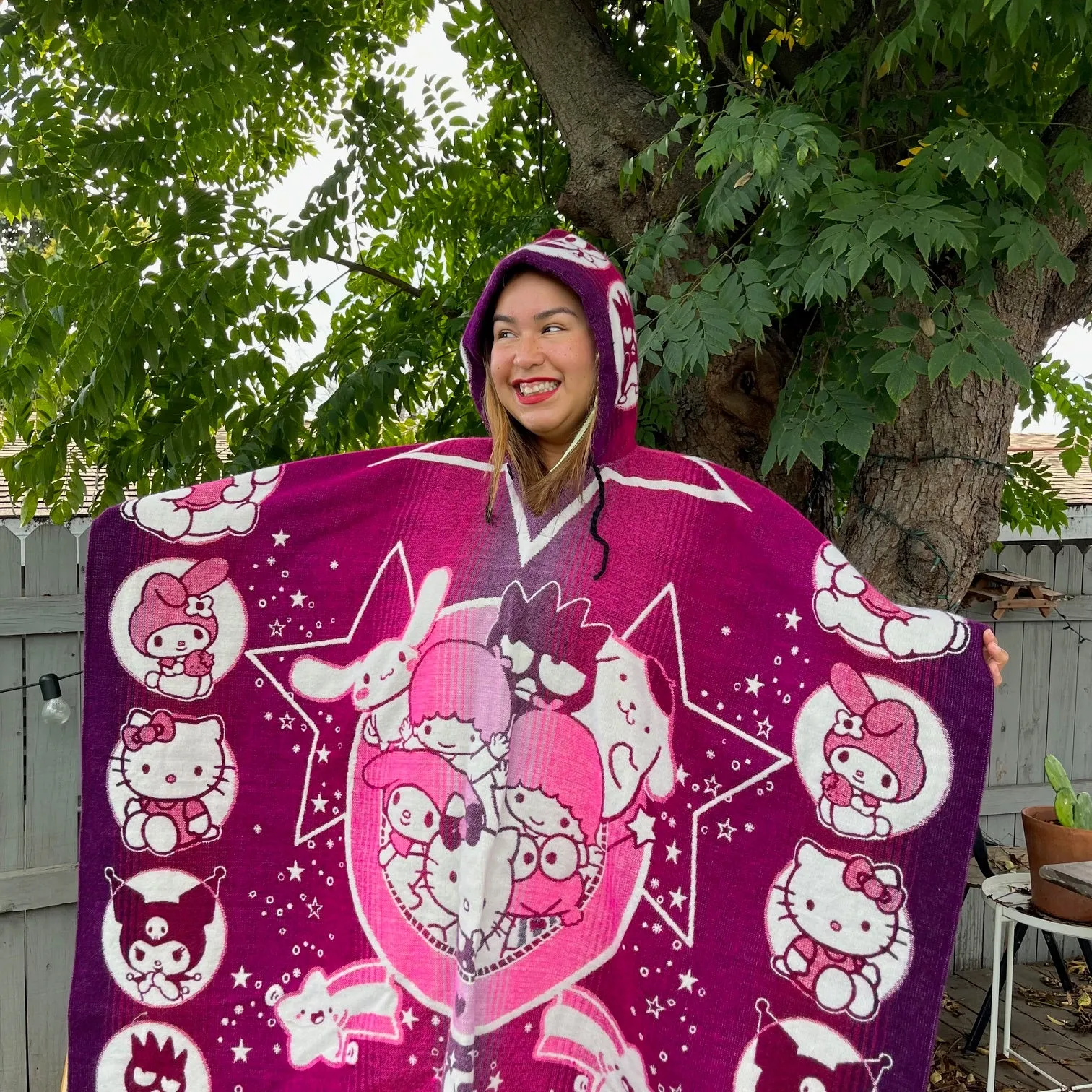 Sanrio Characters Poncho - Adult Size