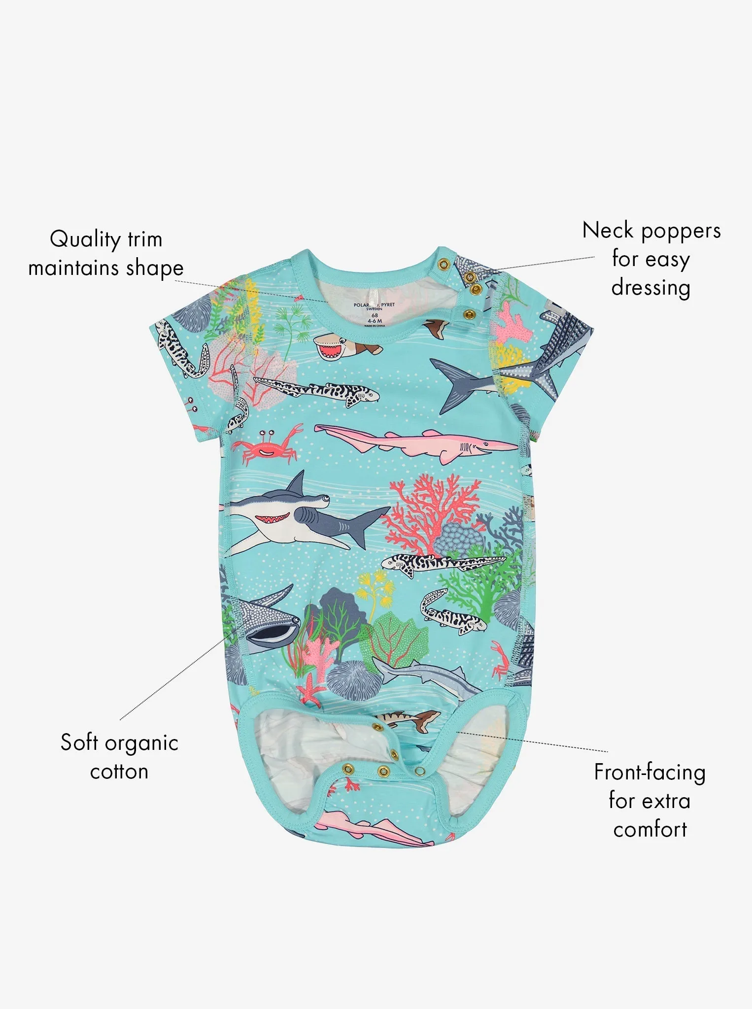 Sealife Print Babygrow