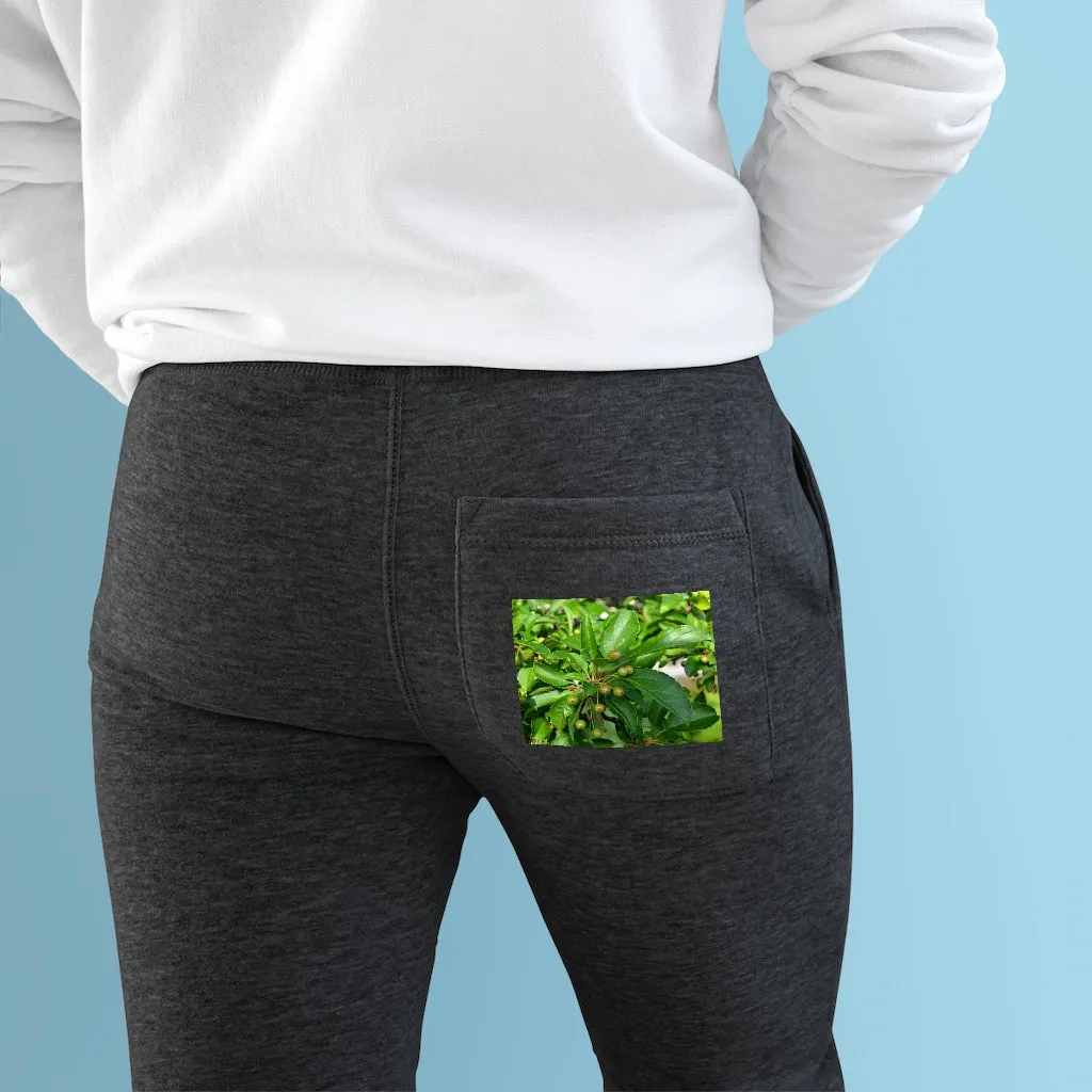 Seeds and Green Leaves Premium Fleece Joggers