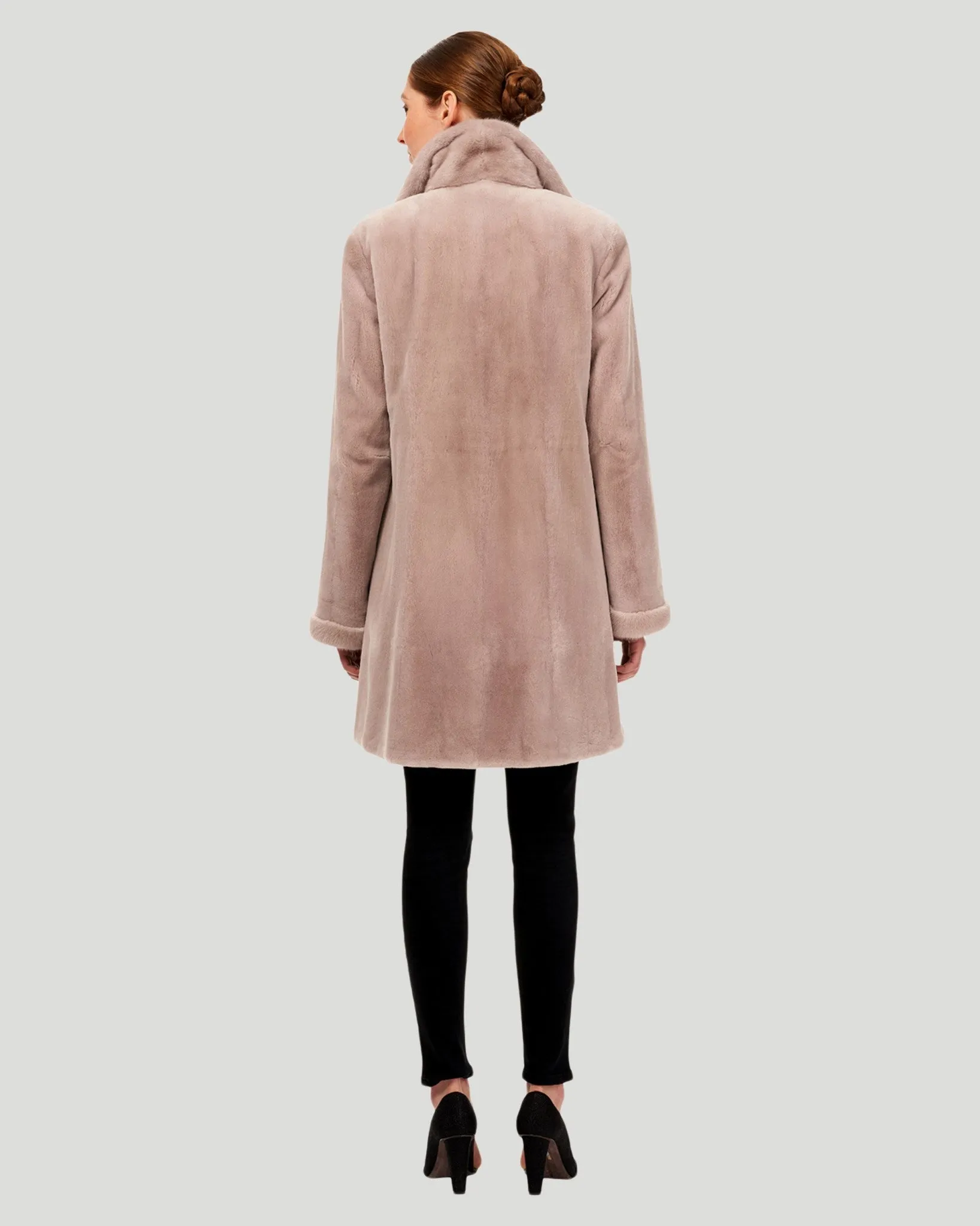 Sheared Mink Revesible Short Coat