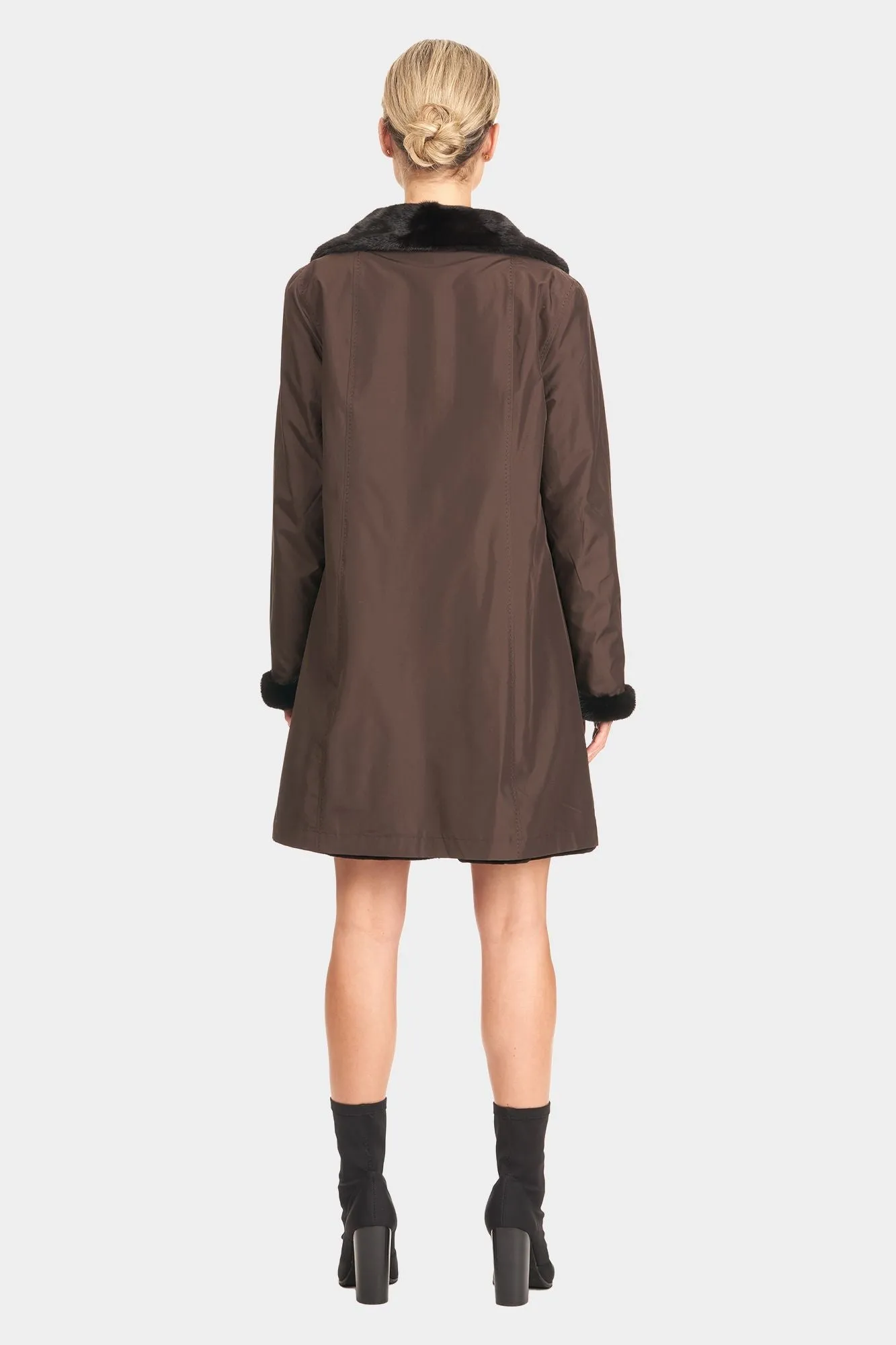 Sheared Mink Revesible Short Coat