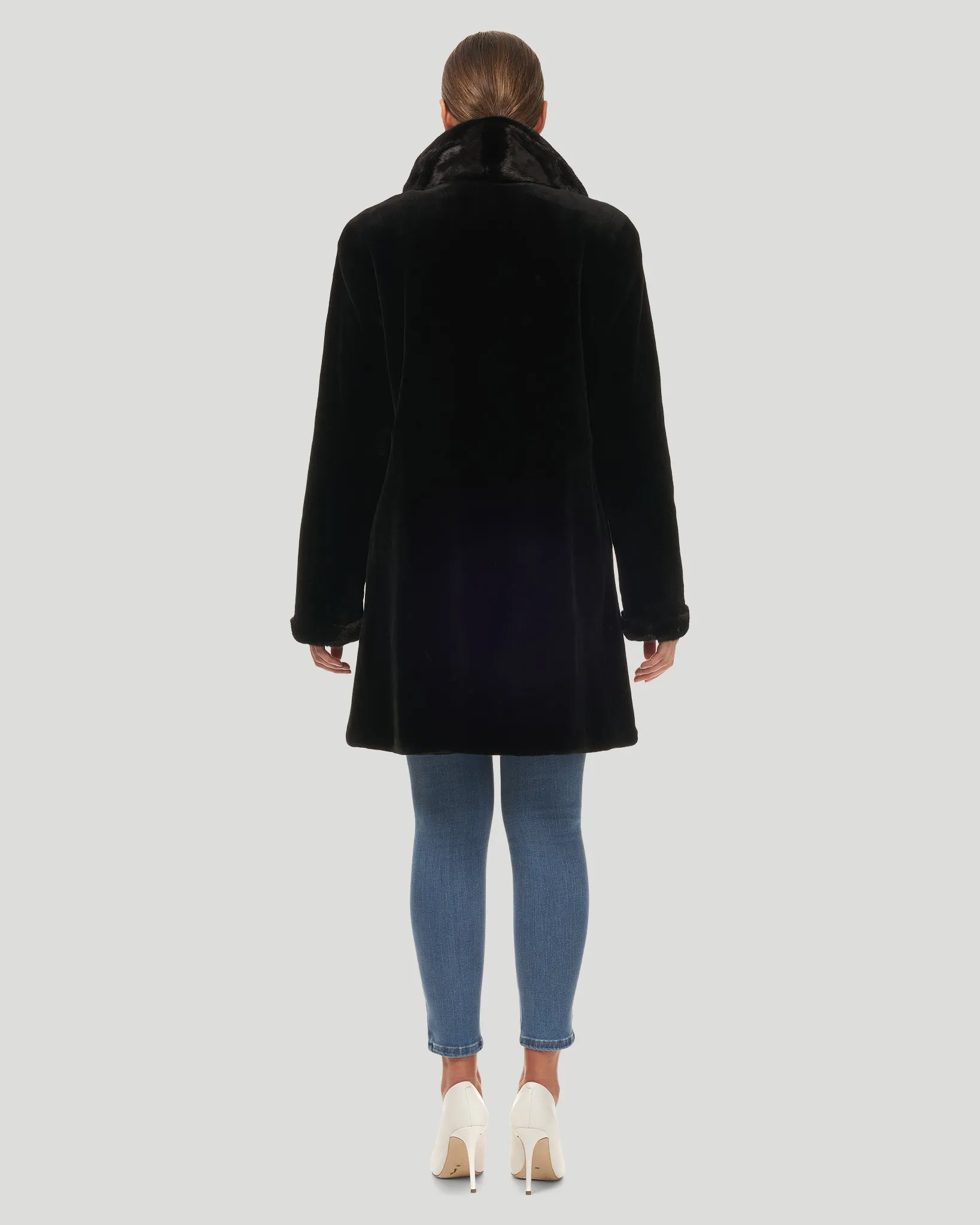 Sheared Mink Revesible Short Coat