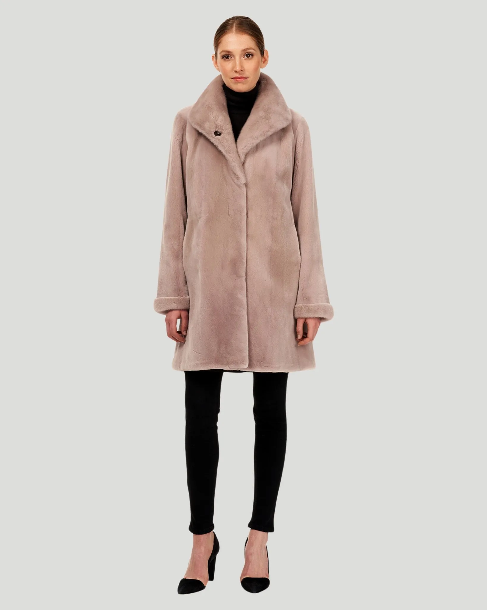 Sheared Mink Revesible Short Coat