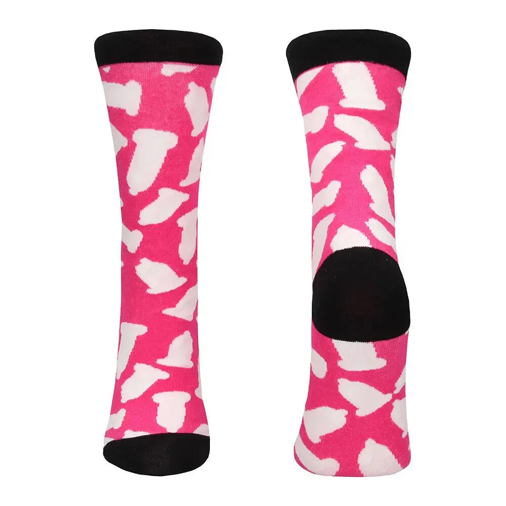 Shots Pink Sexy Socks Safety First 36 to 41