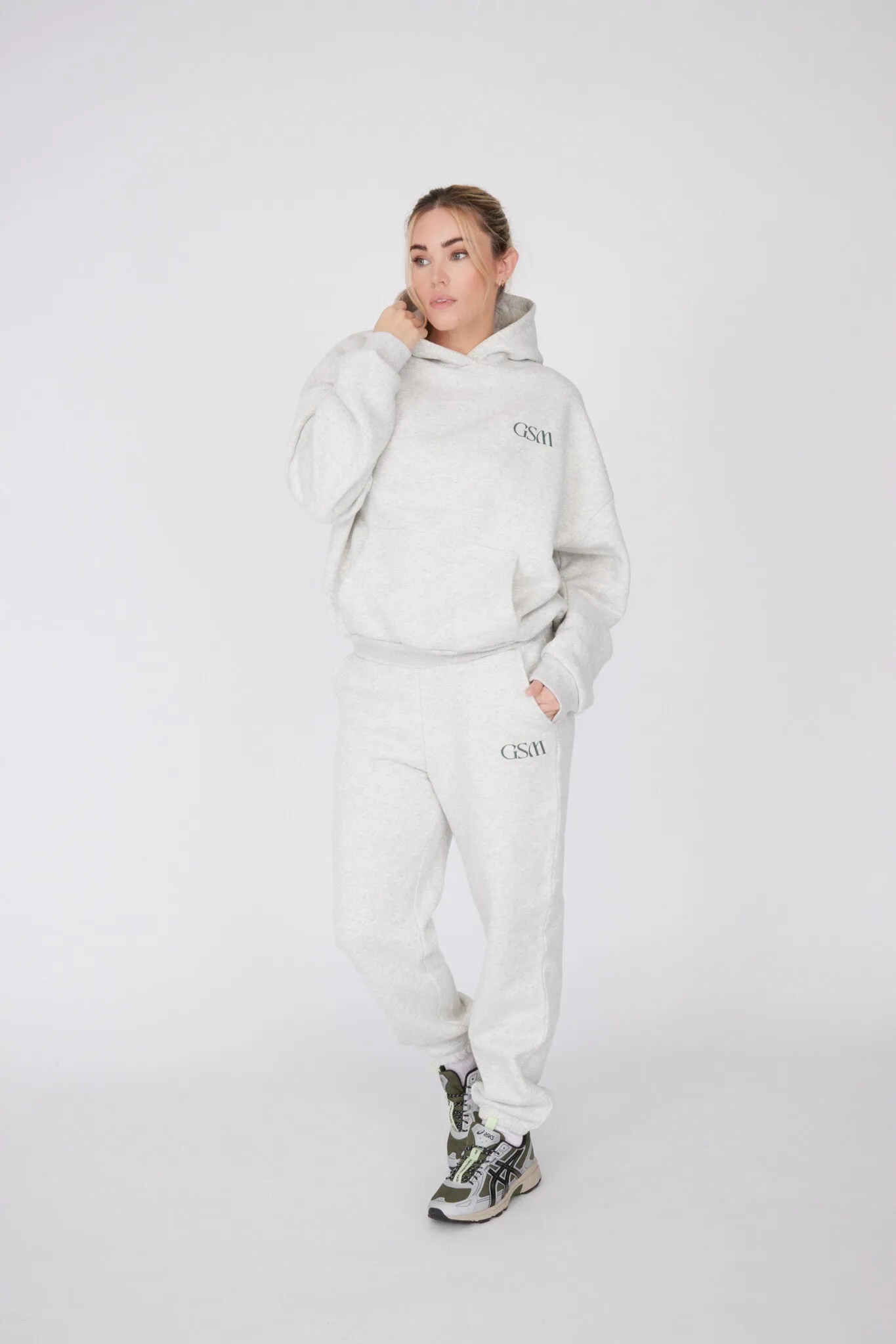 Signature Cuffed Sweatpants - Frost Marl