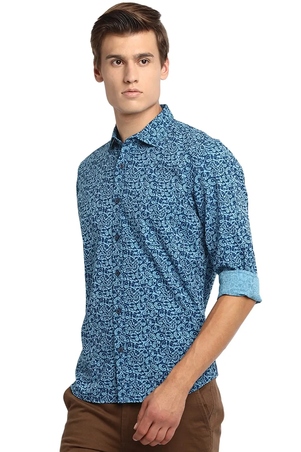 Slim Fit Printed Fila Fil Shirt