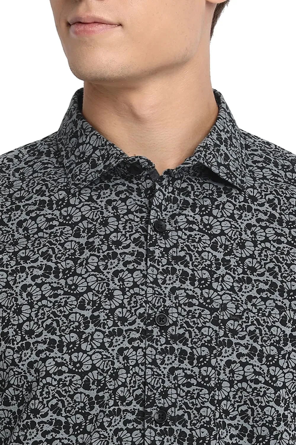 Slim Fit Printed Fila Fil Shirt