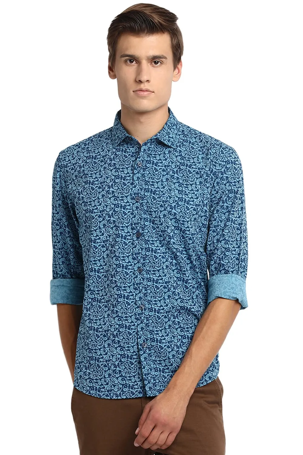 Slim Fit Printed Fila Fil Shirt