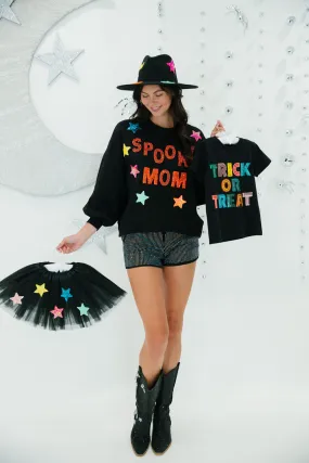 SPOOKY MOM PULLOVER   MINI KIDS TRICK OR TREAT TEE