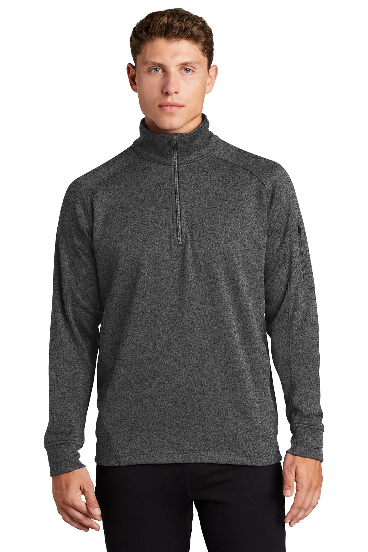 Sport-Tek Tech Fleece Custom 1/4-Zip Pullovers, Graphite Heather