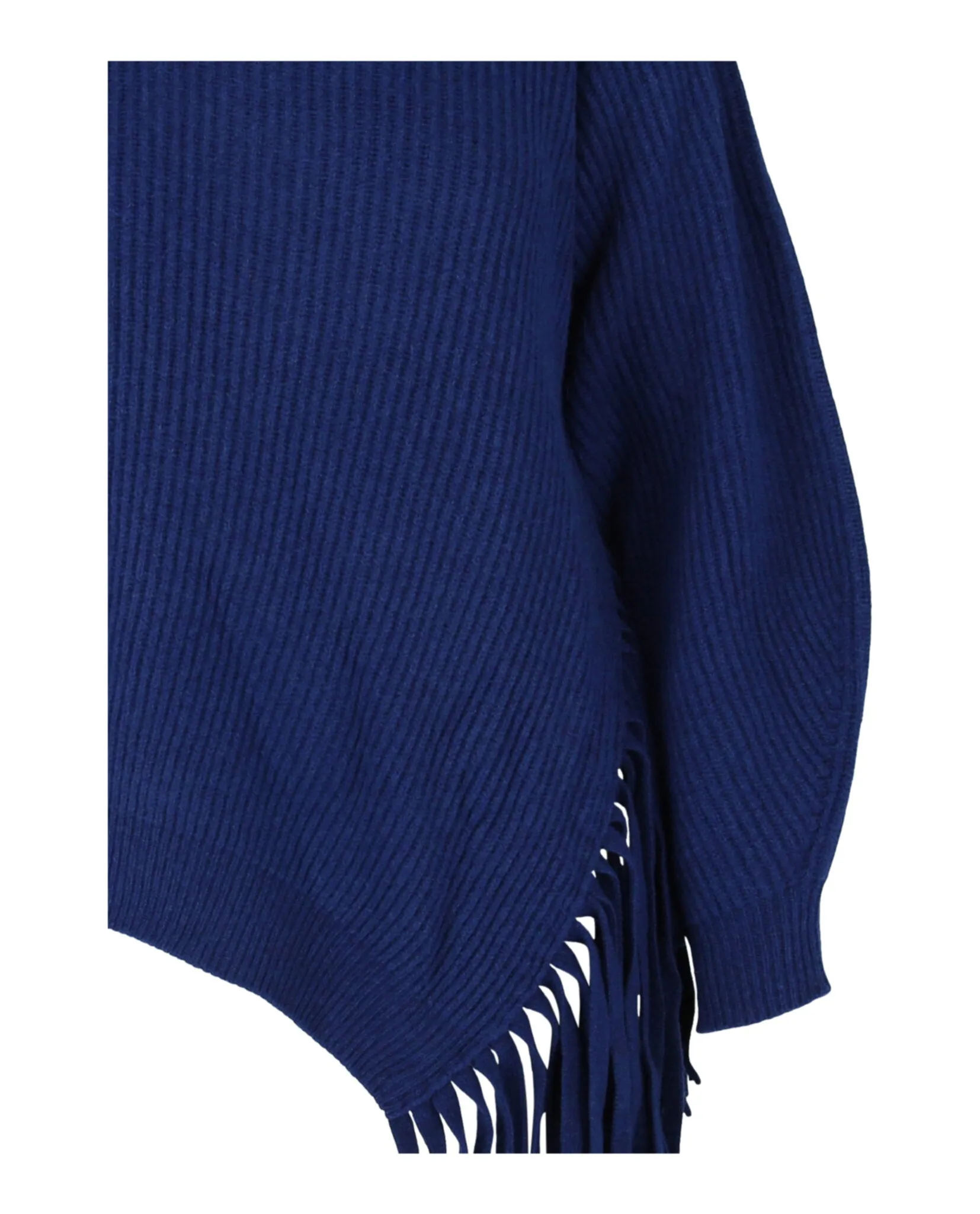 Stella McCartney Asymmetrical Fringed Turtleneck Sweater