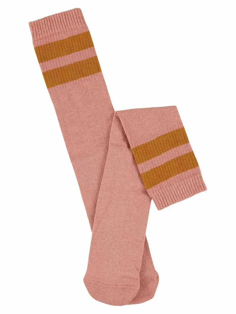 Stripe Tube Socks - Pink & Pumpkin