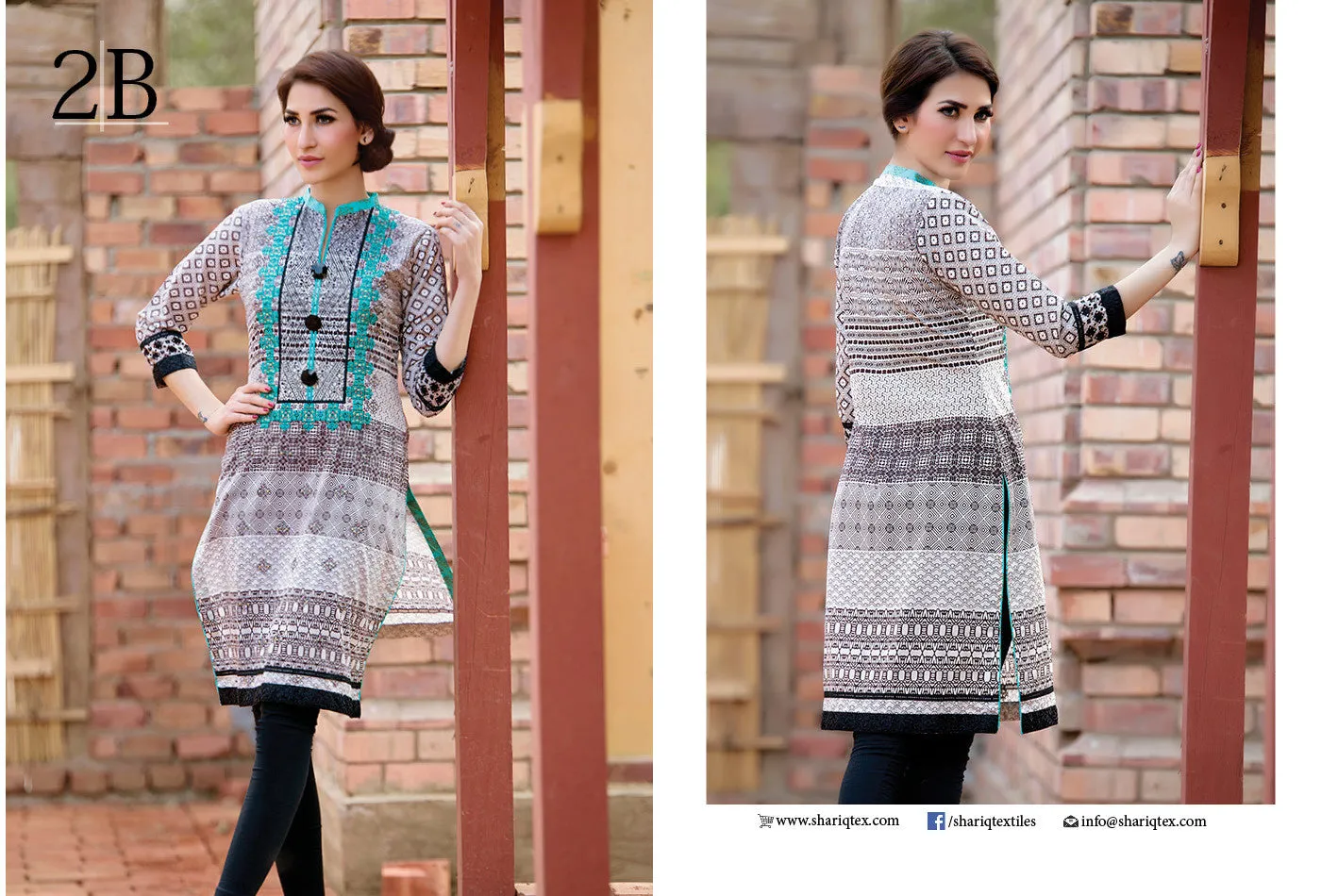 Subhata Embroidered Lawn Tunic Collection - 2B