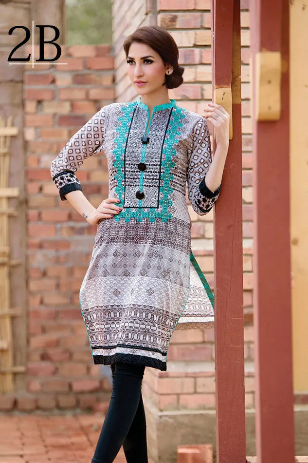 Subhata Embroidered Lawn Tunic Collection - 2B