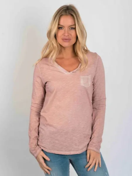 Suzy D Pocket long Sleeve Top