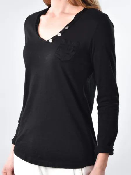 Suzy D Pocket long Sleeve Top